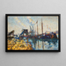 Quai de la Seine, París - Armand Guillaumin — cuadro enmarcado en la pared
