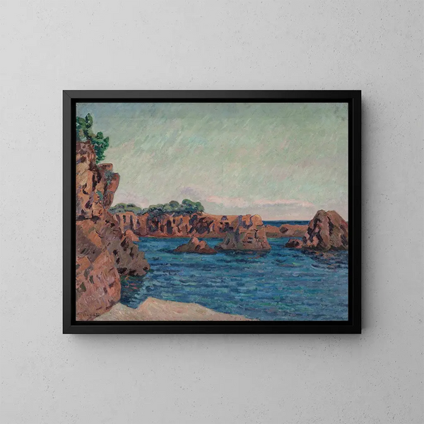 Roches d'Agay - Armand Guillaumin — cuadro enmarcado en la pared