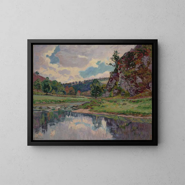 Rochers de Genetins sur Creuse - Armand Guillaumin — cuadro enmarcado en la pared