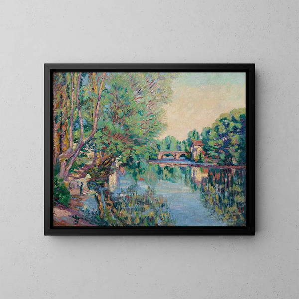Saint-Pré sous Vézelay - Armand Guillaumin — cuadro enmarcado en la pared