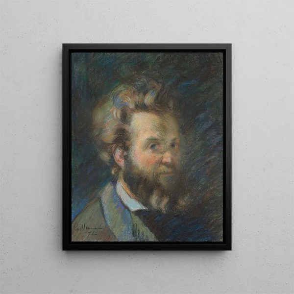 Autorretrato - Armand Guillaumin — cuadro enmarcado en la pared