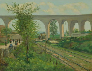 Armand Guillaumin - The Arcueil Aqueduct at Sceaux Railroad Crossing.webp