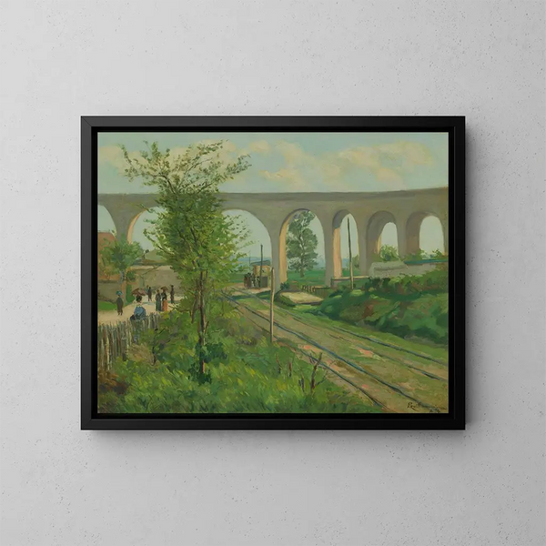 L'aqueduc d'Arcueil au passage à nivel de Sceaux - Armand Guillaumin — cuadro enmarcado en la pared