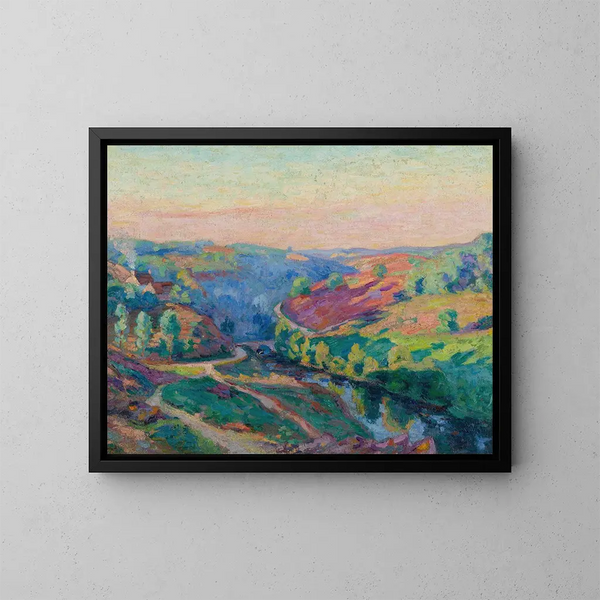Valle de la Creuse - Armand Guillaumin — cuadro enmarcado en la pared