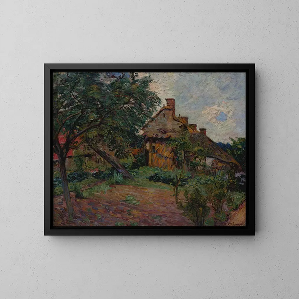 Pueblo de Île-de-France - Armand Guillaumin — cuadro enmarcado en la pared