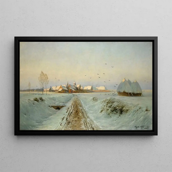 Armand Gury - Soir dhiver Bertricourt environs de Reims.webp