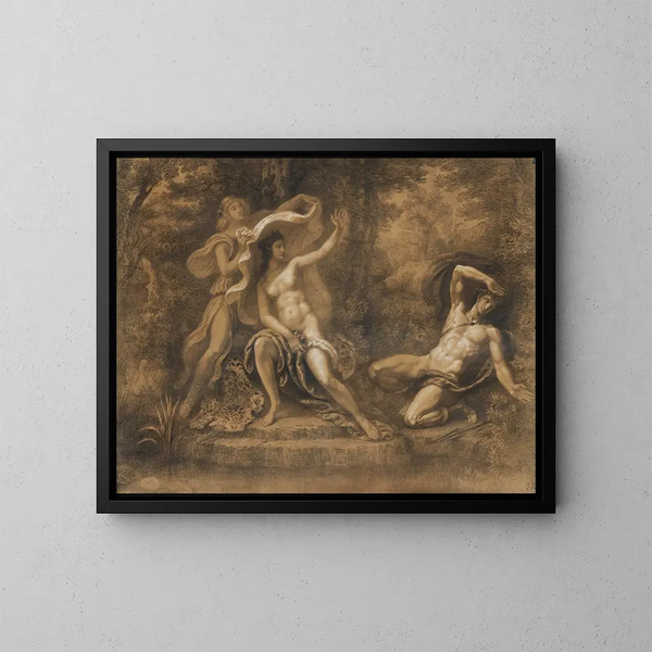 Diane y Acteón - Armand Point — cuadro enmarcado en la pared