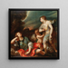 Armida y Rinaldo durmiente - Giuseppe Nuvolone — cuadro enmarcado en la pared