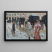 Carnival Piazza della Scala Milan - Arnaldo Ferraguti — framed artwork on a wall