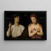 Poverty and Concern - Arnold Böcklin — framed artwork on a wall