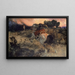 Astolf huyendo con la cabeza de Orill - Arnold Böcklin — cuadro enmarcado en la pared
