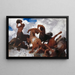 Batalla del Centauro - Arnold Böcklin — cuadro enmarcado en la pared