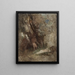 Faune et nymphe dans les bois - Arnold Böcklin — framed artwork on a wall