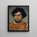 Head of a Roman - Arnold Böcklin — framed artwork on a wall