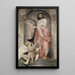 King David - Arnold Böcklin — framed artwork on a wall