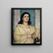 Portrait of Angela Böcklin in muse - Arnold Böcklin — framed artwork on a wall