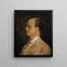 retrato del profesor Fritz Burckhardt-Brenner - Arnold Böcklin — cuadro enmarcado en la pared