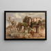 Roman Tavern Painting - Arnold Böcklin — framed artwork on a wall