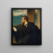 Autorretrato - Arnold Böcklin — cuadro enmarcado en la pared