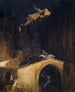 El combate en el puente - Arnold Böcklin — vista de la obra