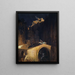 El combate en el puente - Arnold Böcklin — cuadro enmarcado en la pared
