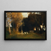 El bosque sagrado - Arnold Böcklin — cuadro enmarcado en la pared