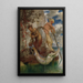 de dos paneles pescando - Arnold Böcklin — cuadro enmarcado en la pared