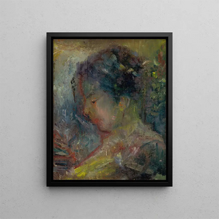 Arnold Peter WeiszKubnan - Head of a Woman in Profile.webp