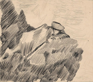 Arnold Peter WeiszKubnan - Man Reclining on a Rock.webp
