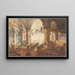 Portrait of a family in a landscape - Aron Wallick — framed artwork on a wall