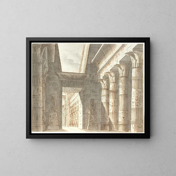Templo egipcio - Aron Wallick — cuadro enmarcado en la pared