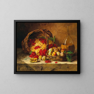 ArthurAlfred Brunel de Neuville - Still Life with Currants and Plums.webp