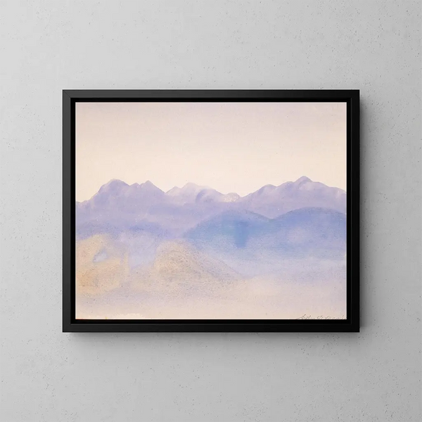Blue Mist Painting - Arthur Bowen Davies — framed artwork on a wall