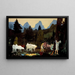 Pastoral and Mountain Landscape Painting - Arthur Bowen Davies — framed artwork on a wall