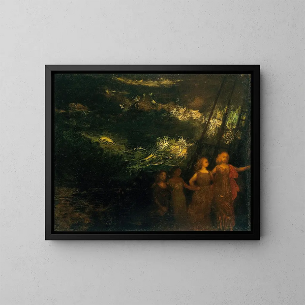 El Viaje - Arthur Bowen Davies — cuadro enmarcado en la pared