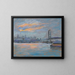 Vista del puente de Brooklyn - Arthur Clifton Goodwin — cuadro enmarcado en la pared