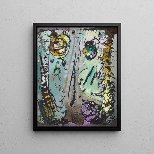 George Gershwin Rhapsody in Blue, Part I - Arthur Dove — framed artwork on a wall