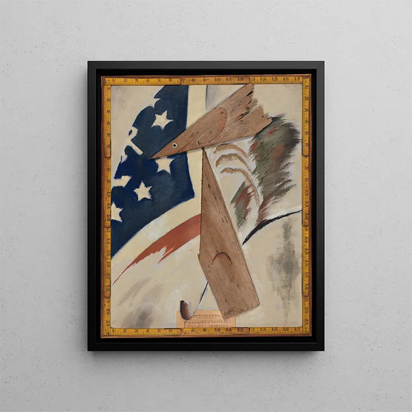 Retrato de Ralph Dusenberry - Arthur Dove — cuadro enmarcado en la pared