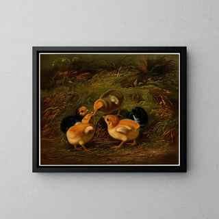 Arthur Fitzwilliam Tait - Chickens.webp