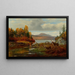 Fin de otoño, Long Lake, Hamilton Co, Nueva York, Adirondacks - Arthur Fitzwilliam Tait — cuadro enmarcado en la pared
