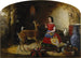 The Reprimand: Oh, naughty fawn, you ate the flowers again - Arthur Fitzwilliam Tait — artwork view