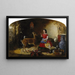 The Reprimand: Oh, naughty fawn, you ate the flowers again - Arthur Fitzwilliam Tait — framed artwork on a wall