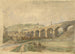 Viaducto de Todmorden en la vía férrea de Manchester y Leeds, Inglaterra - Arthur Fitzwilliam Tait — vista de la obra