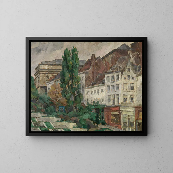 Le Hofberg à Bruxelles - Arthur Navez — framed artwork on a wall