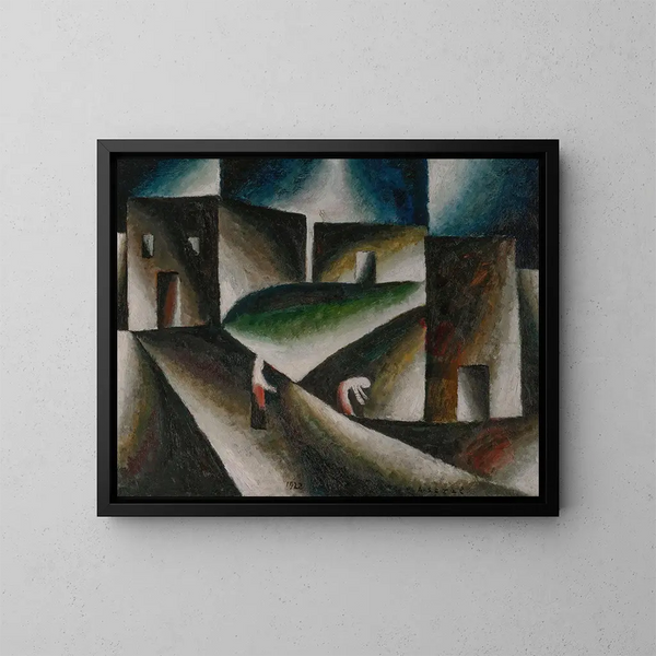 Paisaje ascético II - Arthur Segal — cuadro enmarcado en la pared