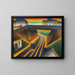Barrage ferroviaire - Arthur Segal — cuadro enmarcado en la pared
