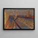 Talus de chemin de fer sous la neige - Arthur Segal — framed artwork on a wall