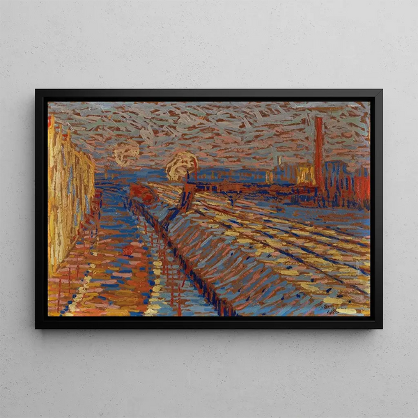 Arthur Segal - Bahndamm im Schnee.webp