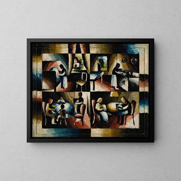 Trabajo doméstico - Arthur Segal — cuadro enmarcado en la pared