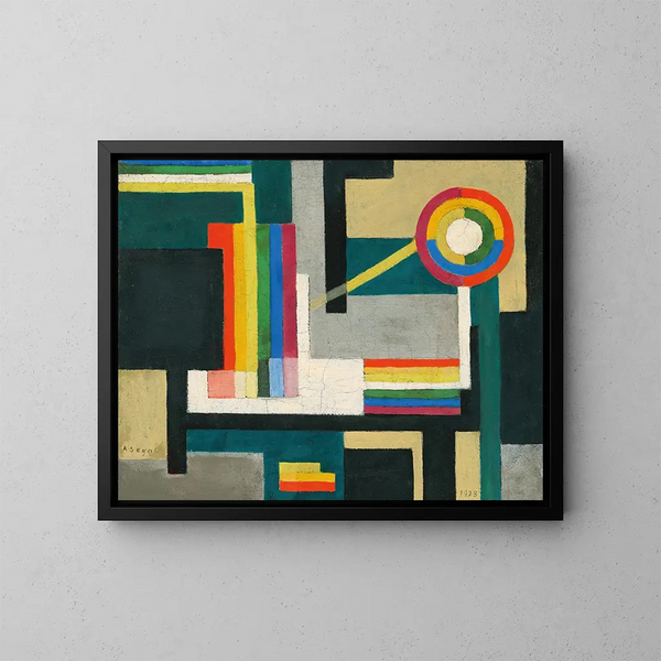 Composición - Arthur Segal — cuadro enmarcado en la pared